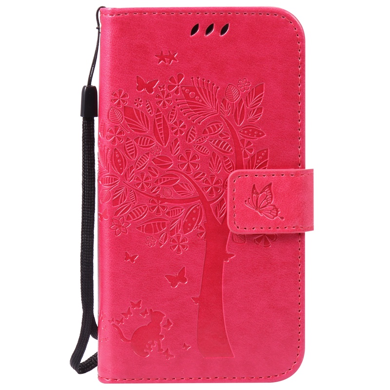 Motorola Moto G2 Case,Premium PU Leather Flip Wallet Case Cover