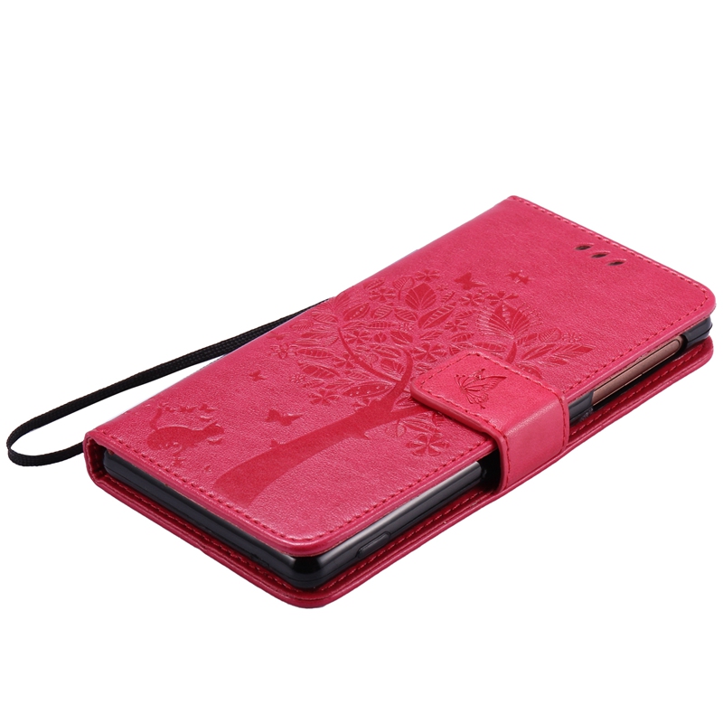 Sony Xperia Z3 Case,Premium PU Leather Flip Wallet Case Cover