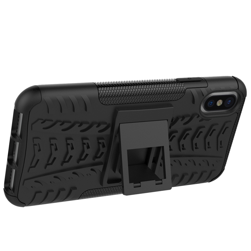 iphone X /XS Case,Hard PC+Soft TPU Shockproof Tough Dual Layer Cover Shell