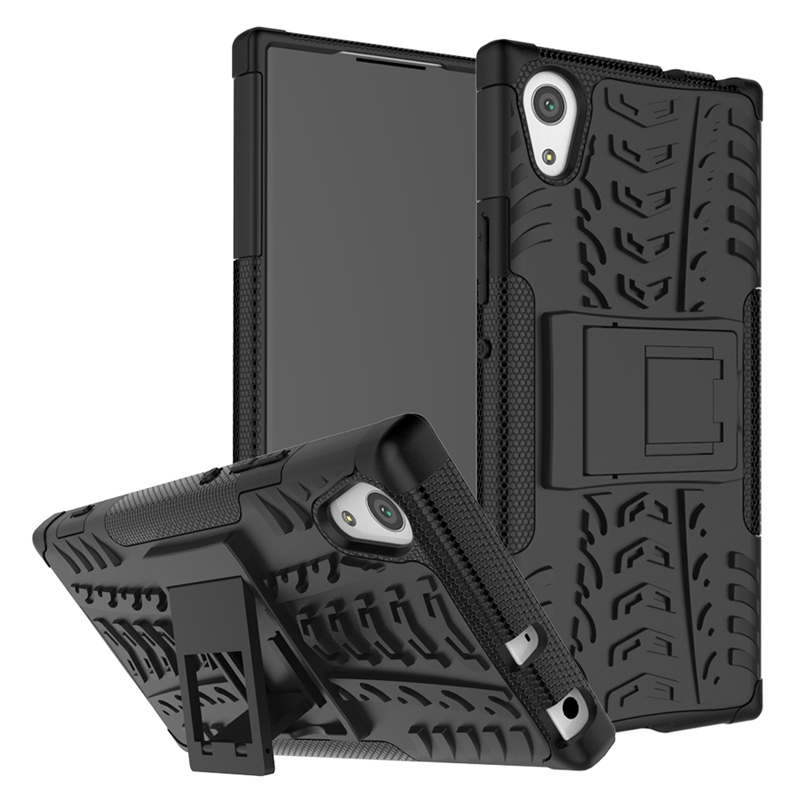 Sony Xperia XA1 Case,Hard PC+Soft TPU Shockproof Tough Dual Layer Cover Shell