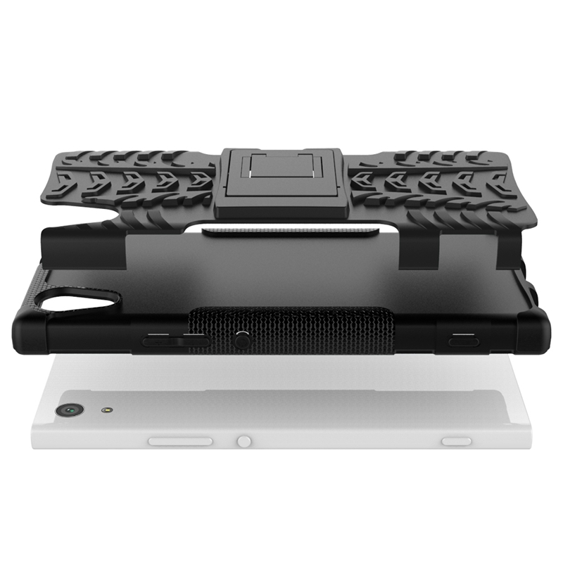 Sony Xperia XA1 Case,Hard PC+Soft TPU Shockproof Tough Dual Layer Cover Shell