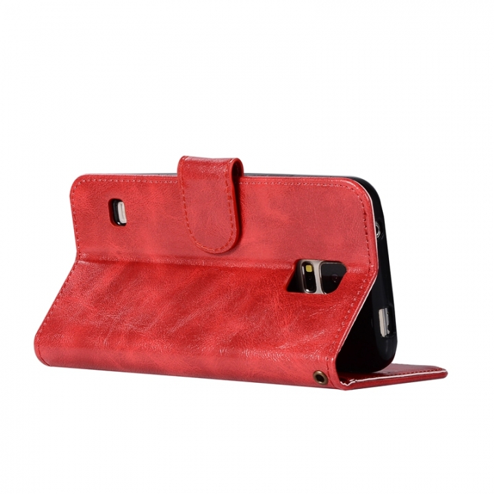 Samsung Galaxy S5 Case,High-grade retro PU Leather Wallet Style Stand Flip Case Cover