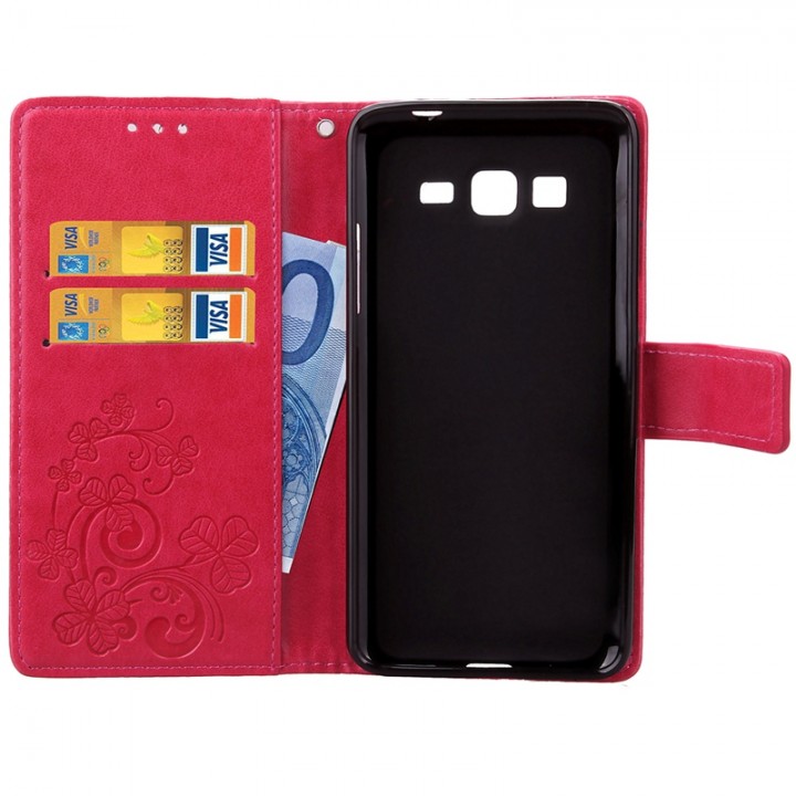 Samsung Galaxy Grand Prime G530 Case,Wallet PU Leather Protects Case Magnetic Closure Folio Cover