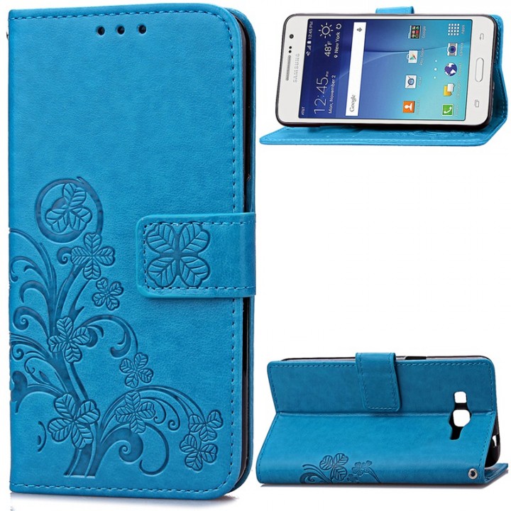 Samsung Galaxy Grand Prime G530 Case,Wallet PU Leather Protects Case Magnetic Closure Folio Cover
