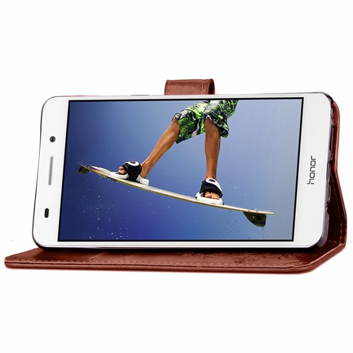 Huawei Y6 2 /Y6 II/ Honor 5A Case,Premium PU Leather Flip Fold Wallet Case with [Card Slot]