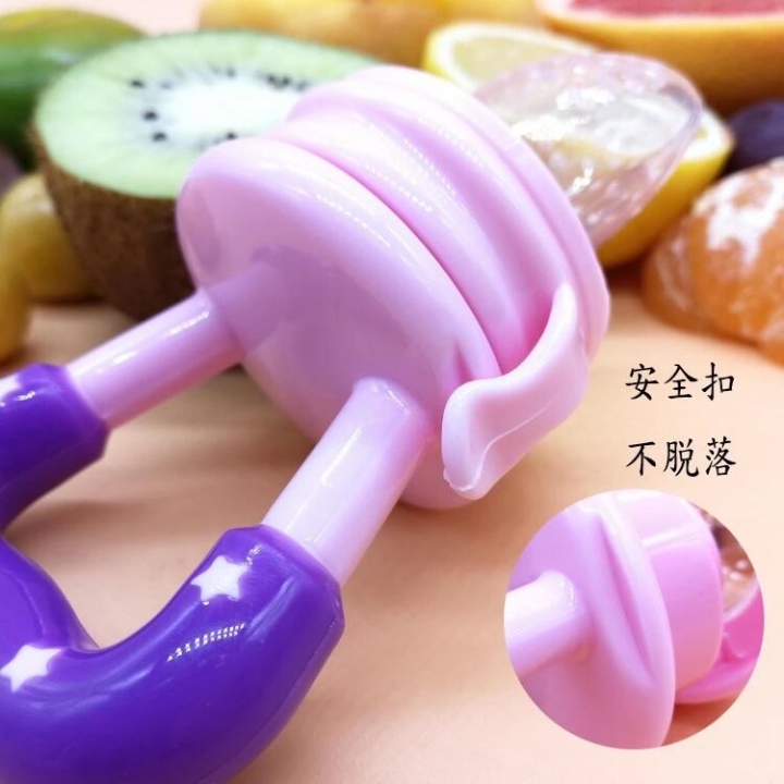 Silicone baby pacifier, fruit and vegetable bite pacifier, baby food supplement, baby products