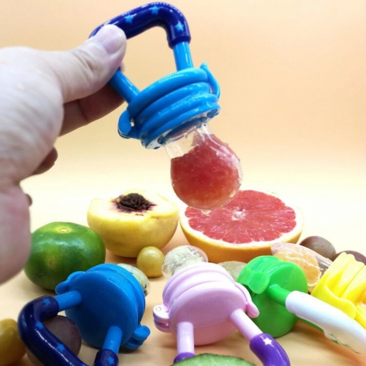 Silicone baby pacifier, fruit and vegetable bite pacifier, baby food supplement, baby products