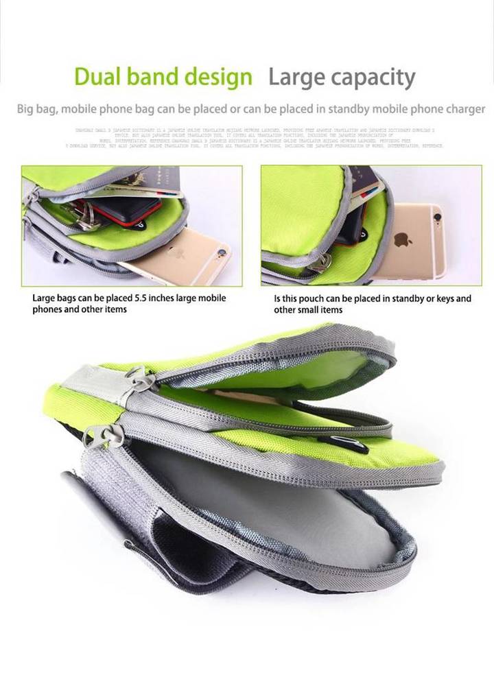 Sports mobile phone arm bag men and women running equipment arm set wrist bag
