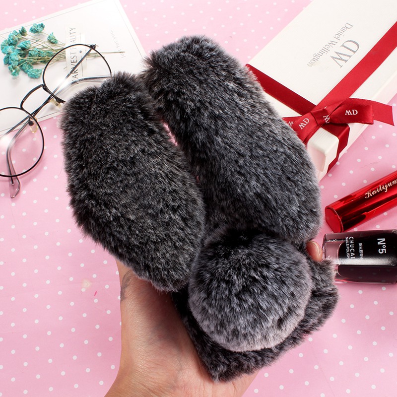 Fluffy rabbit ear For Galaxy A2 Core A260 Case.A3 2027 A320 A520 A720 A5 A6 A7 A8 A9 2018/A530F A6 Plus 2018/A9 Star Lite A750 A9S A8 A9 STAR Pro/A920F A6S A8S Case