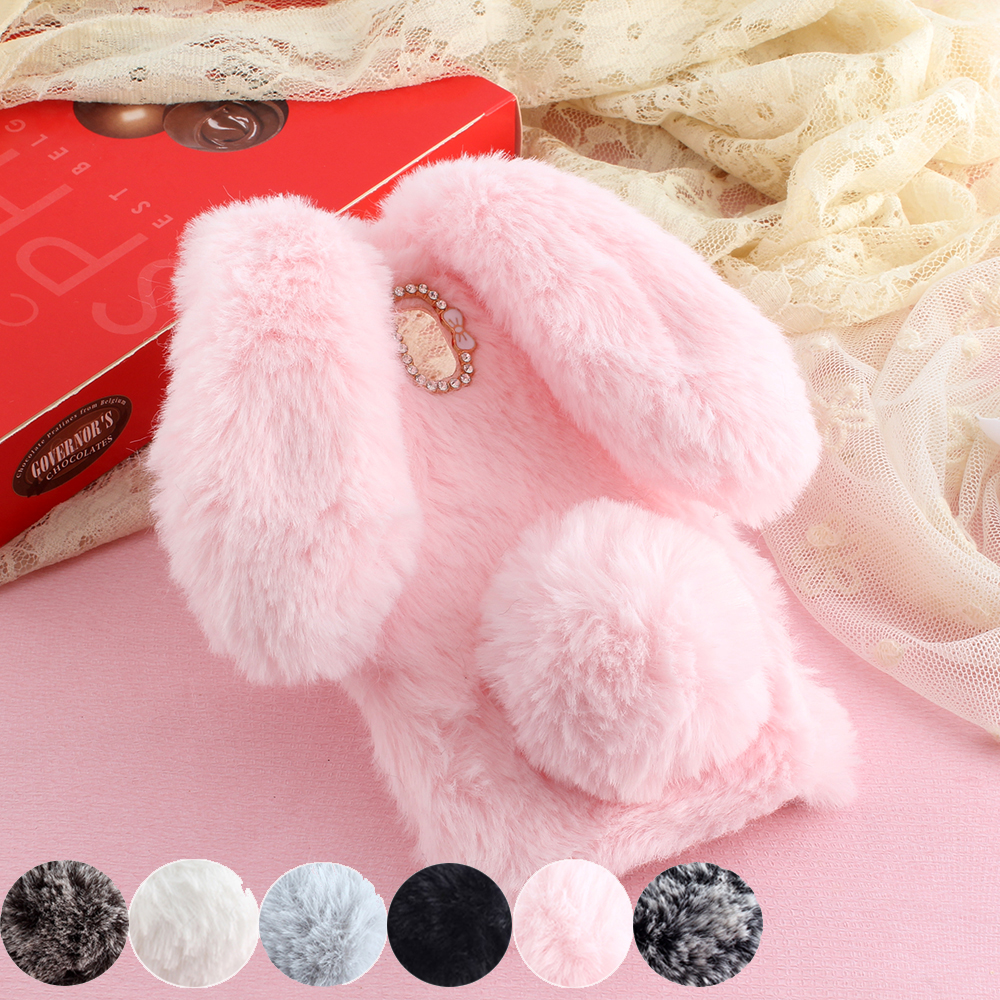 Samsung Galaxy S6 S7 edge S8 S9 S10 Plus/S8 Active/Note 5 8 9 Case,Rabbit ear diamond  phone case
