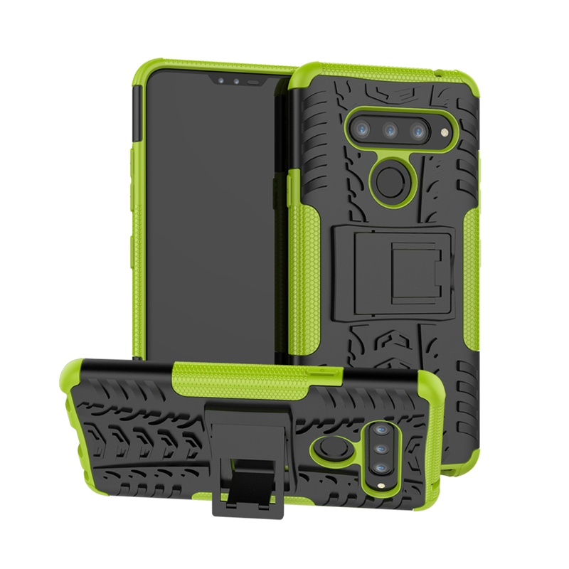 LG V40 Case, 2 in 1 Double-Layer Hybrid Shock Resistant Armor with Kickstand Protective Case