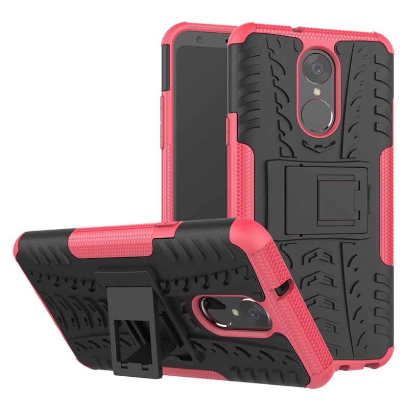 LG Stylo 4 Case,Durable Armor Full Body Protective Resilient Shock Absorption Kickstand Design