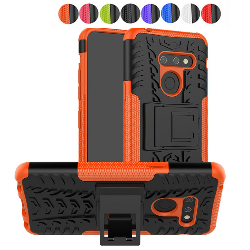 LG G8 Case,Durable Armor Full Body Protective Resilient Shock Absorption Kickstand Design