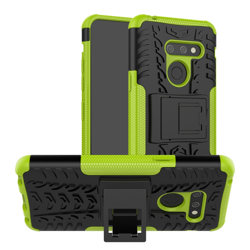 LG G8 Case,Durable Armor Full Body Protective Resilient Shock Absorption Kickstand Design