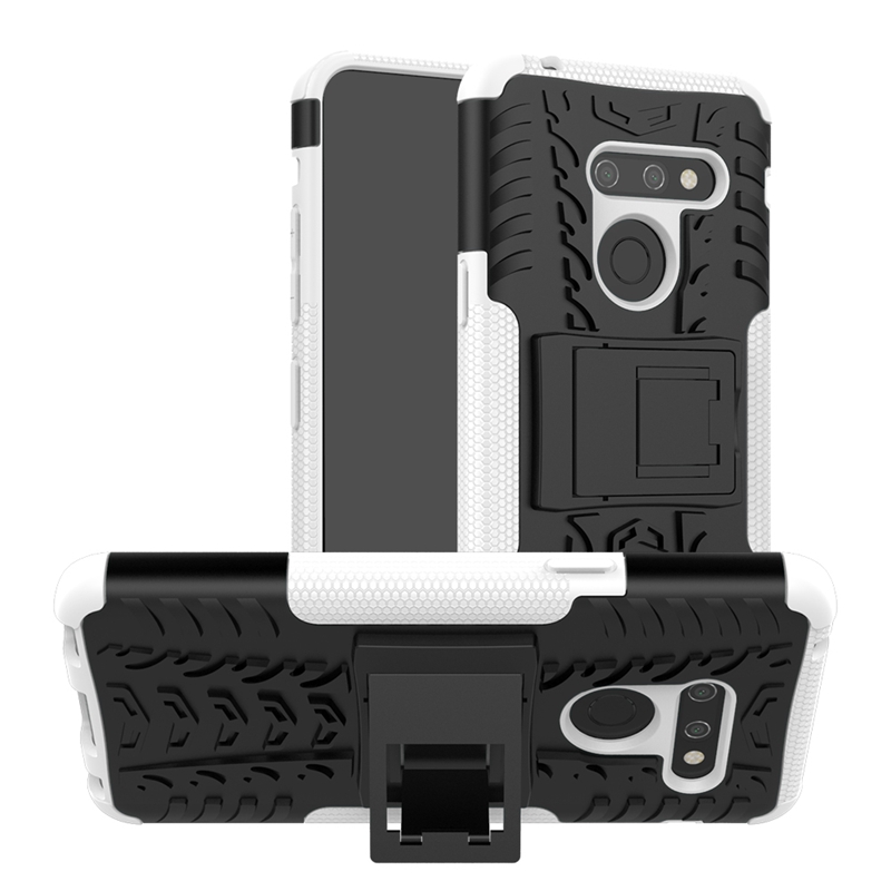 LG G8 Case,Durable Armor Full Body Protective Resilient Shock Absorption Kickstand Design