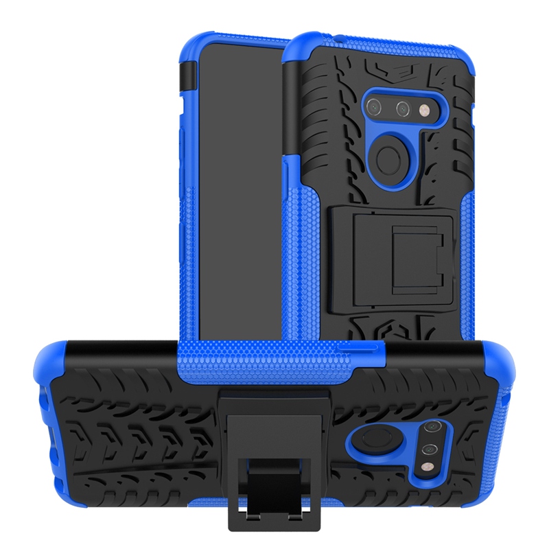 LG G8 Case,Durable Armor Full Body Protective Resilient Shock Absorption Kickstand Design