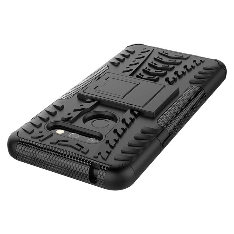 LG G8 Case,Durable Armor Full Body Protective Resilient Shock Absorption Kickstand Design