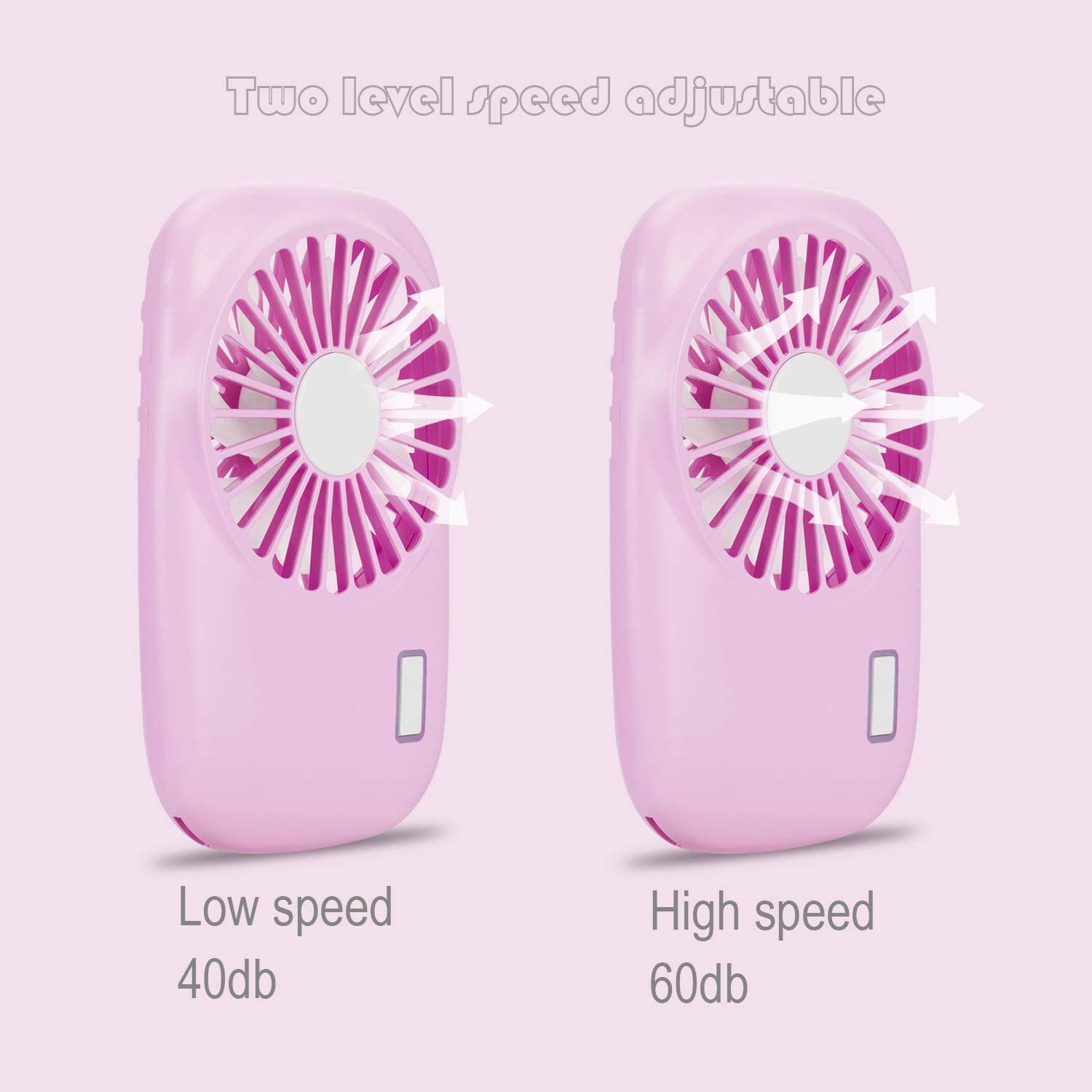 Handheld Fan Mini Fan Powerful Small Personal Portable Fan Speed Adjustable USB Fan