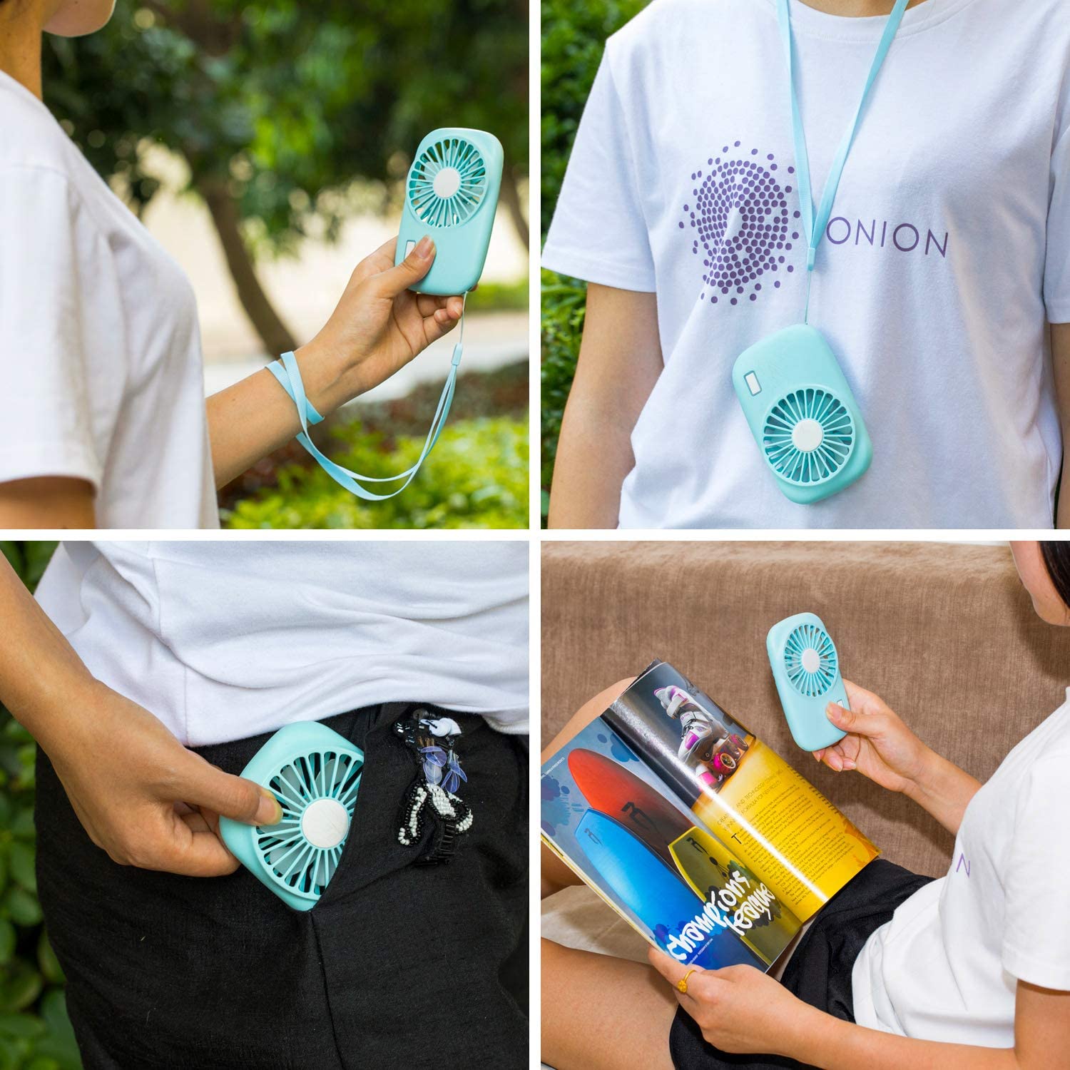 Handheld Fan Mini Fan Powerful Small Personal Portable Fan Speed Adjustable USB Fan