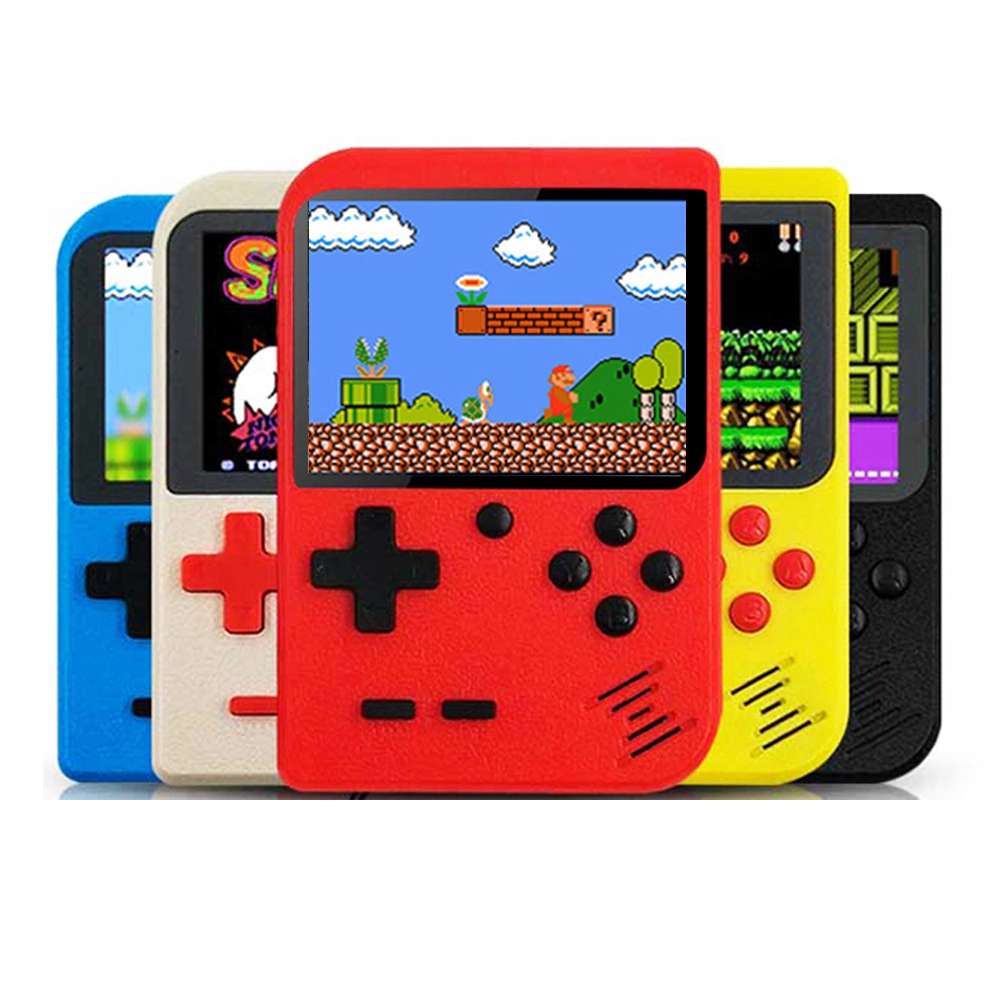 Handheld Game Console 8-Bit 3.0 Inch Color LCD Kids Color Game Player Built-in 400 games