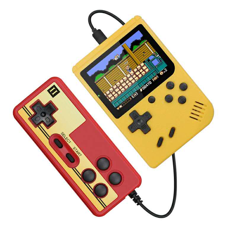 Handheld Game Console 8-Bit 3.0 Inch Color LCD Kids Color Game Player Built-in 400 games
