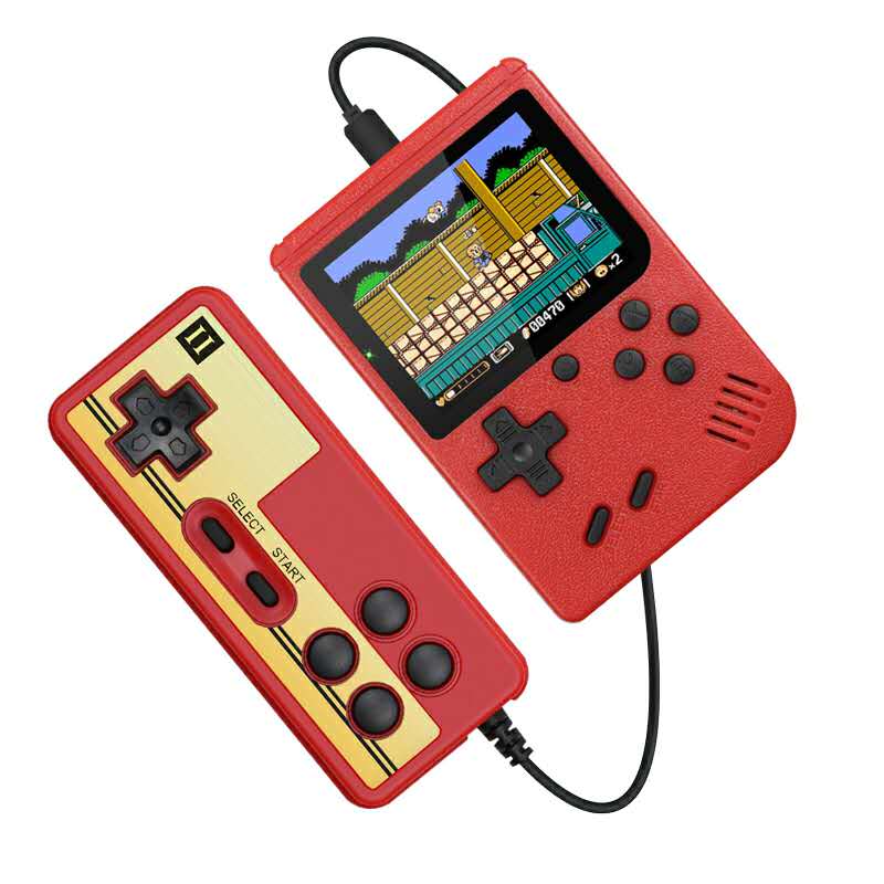 Handheld Game Console 8-Bit 3.0 Inch Color LCD Kids Color Game Player Built-in 400 games