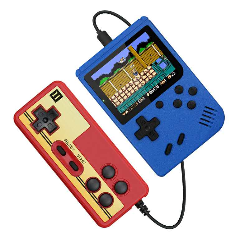 Handheld Game Console 8-Bit 3.0 Inch Color LCD Kids Color Game Player Built-in 400 games