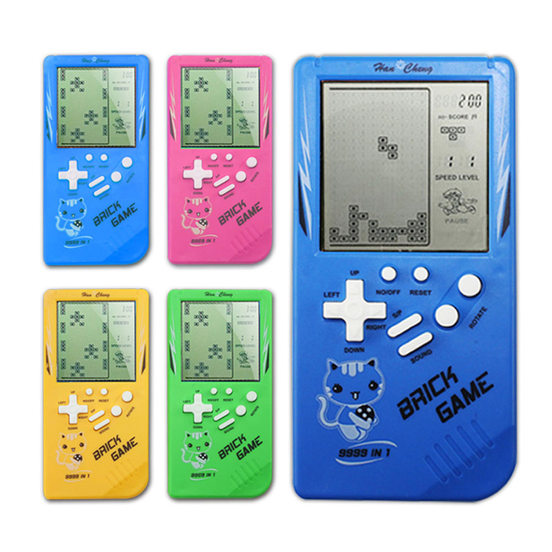 Electronic Games Handheld Console Tetris Game Child Puzzle Game Console