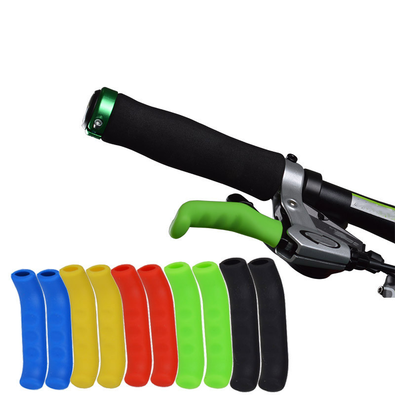 1 Pair Bicycle Brake Handle Cover Bike Brakes Silicone Sleeve Type Brake Cycling Accessory