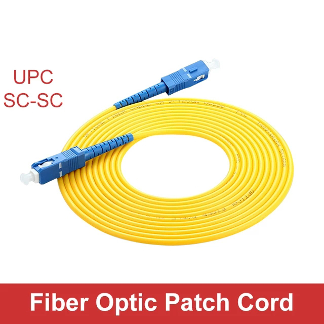 SC UPC TO SC UPC Fiber Patch Cable SX 2mm FTTH Fiber Patch Cables SM Optical Jumper Pigtail