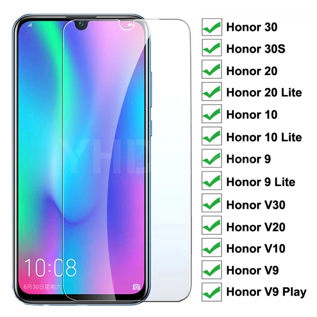 9H Screen Protectors For Huawei Honor 30 30S Honor 20 10 9 Lite V30 V20 V10 V9 Play Protective Film