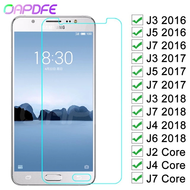 9H Tempered Screen Protector Glass Film For Samsung Galaxy J3 J5 J7 2016 2017 J4 J6 2018 J2 Core