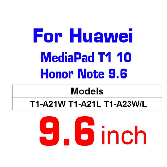 Screen Protector Glass For Huawei MediaPad T5 10 T3 10 Honor Play Pad 2 9.6 8 For T1 10.1 8 7 C5 8