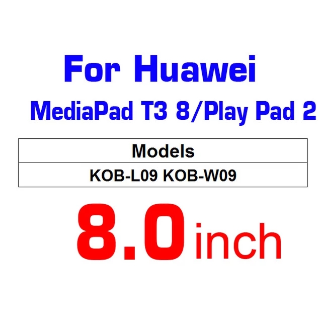 Screen Protector Glass For Huawei MediaPad T5 10 T3 10 Honor Play Pad 2 9.6 8 For T1 10.1 8 7 C5 8