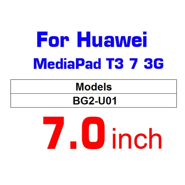 Screen Protector Glass For Huawei MediaPad T5 10 T3 10 Honor Play Pad 2 9.6 8 For T1 10.1 8 7 C5 8