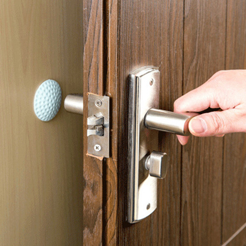 Wall Thickening Mute Door Fenders Rubber Fender Handle Door Lock Protective Pad Wall Sticker