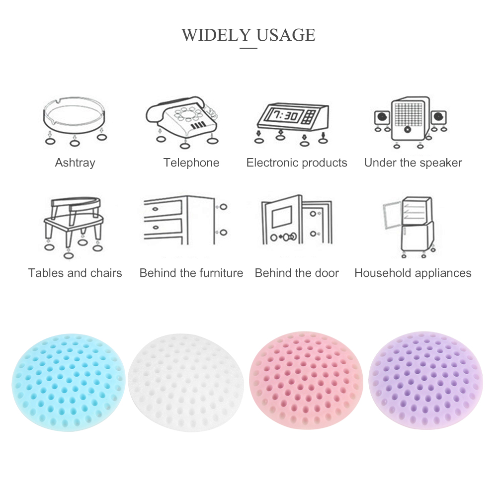 Wall Thickening Mute Door Fenders Rubber Fender Handle Door Lock Protective Pad Wall Sticker