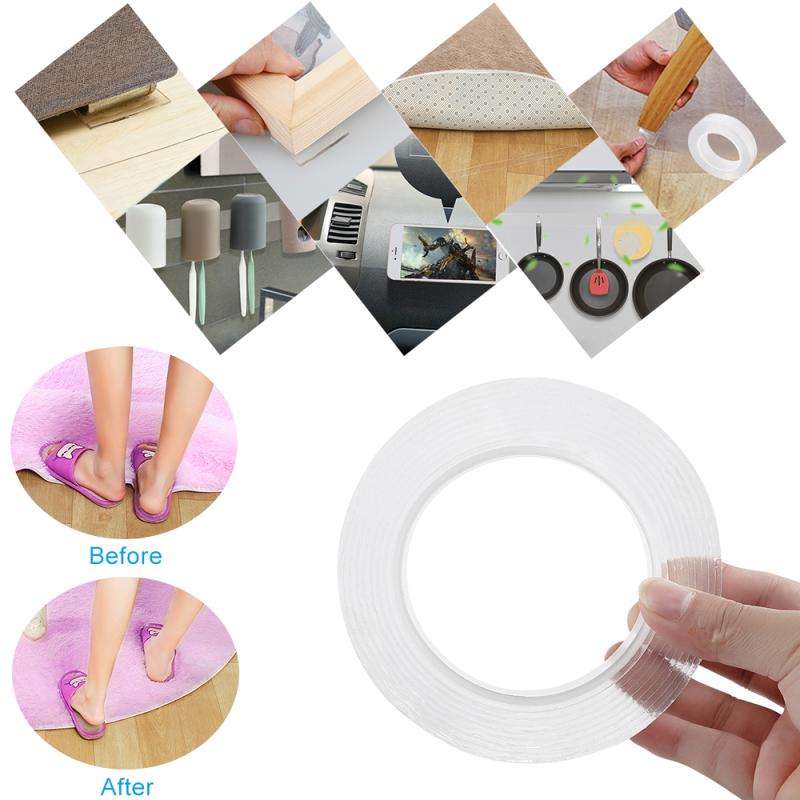 Double Sided Tape Nano Magic Tape Transparent No Trace Waterproof Adhesive Tape Nano Tape Clear