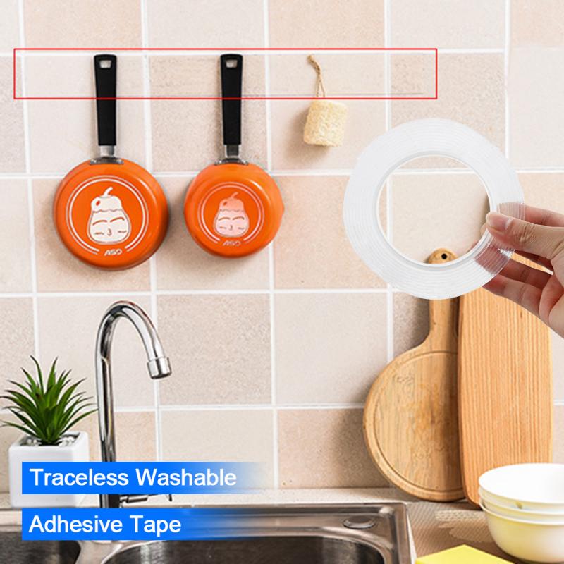 Double Sided Tape Nano Magic Tape Transparent No Trace Waterproof Adhesive Tape Nano Tape Clear
