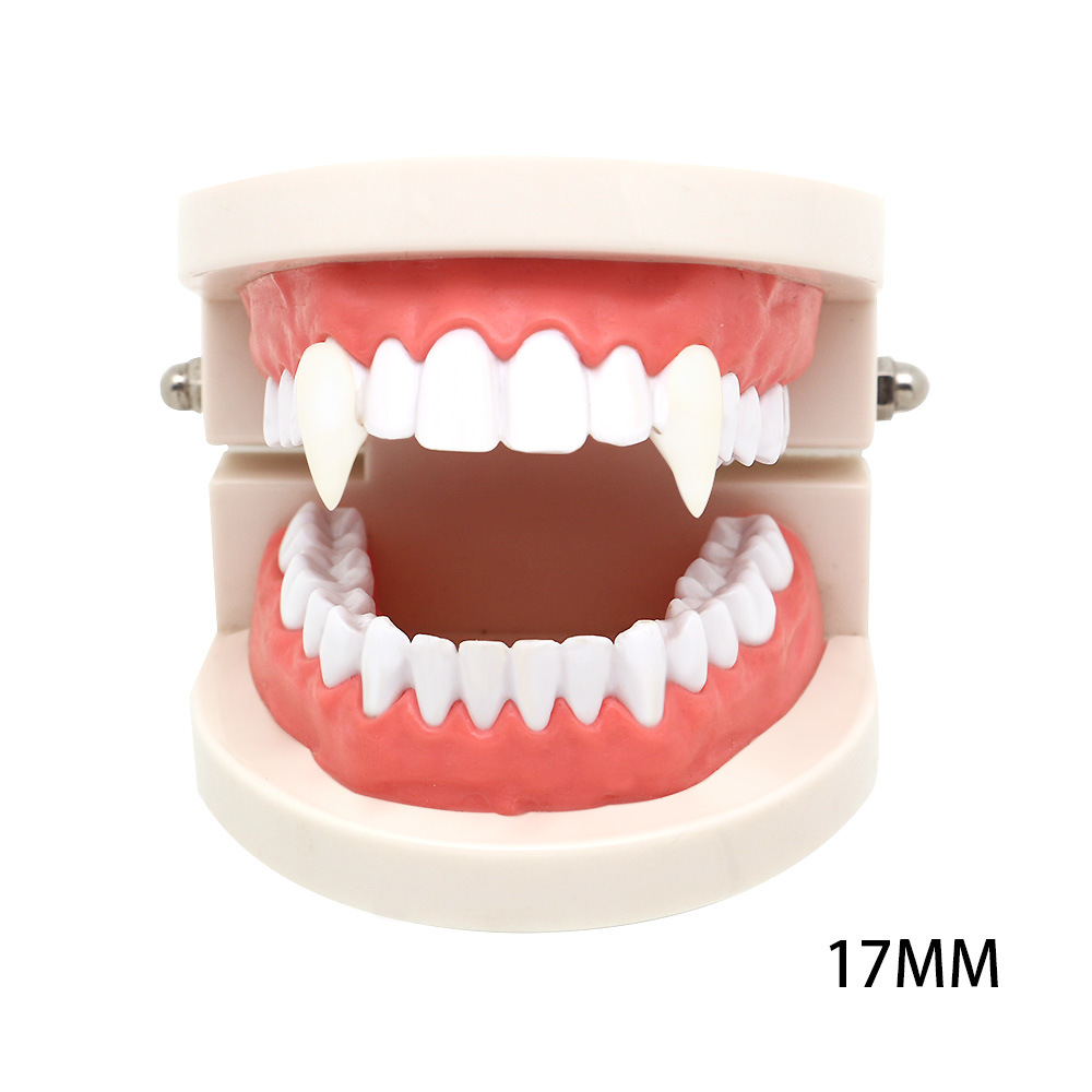 2 pairs Dentures Zombie Ghost Devil Werewolf Teeth Prop Costume Party Vampire Teeth Kid Toy
