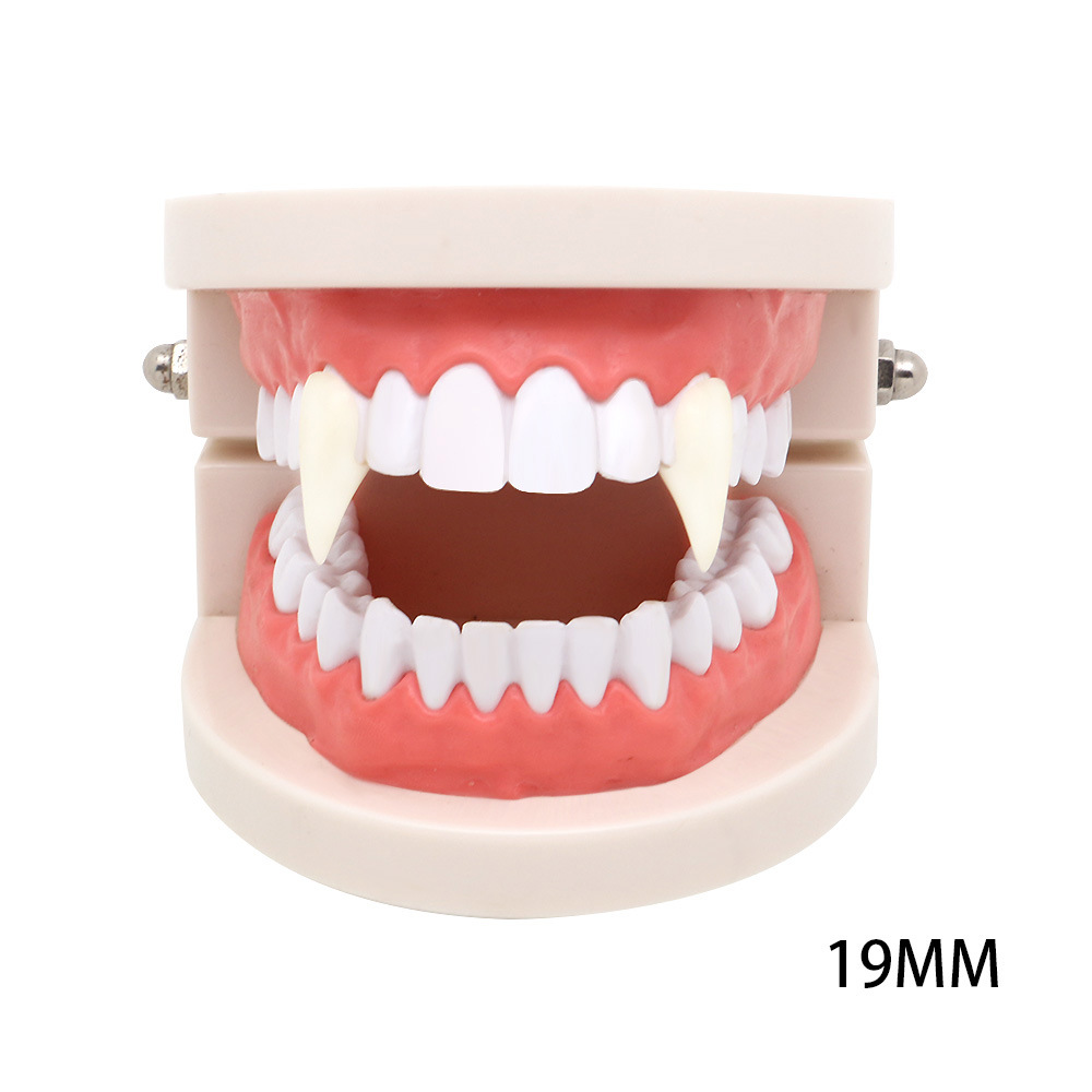 2 pairs Dentures Zombie Ghost Devil Werewolf Teeth Prop Costume Party Vampire Teeth Kid Toy