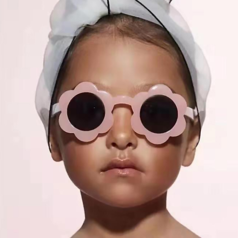 Baby Children Kids Boy Girl Sunglasses Child Sun Glasses Round Frame Cute Flower