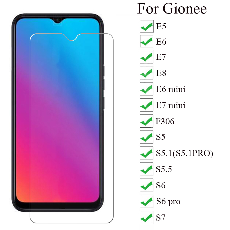 9H Screen Protectors Glass For Gionee E5 E8 E6 E7 Mini F306/Gionee S5 S5.1 S5.5/Gionee S6 S7 S6 Pro/