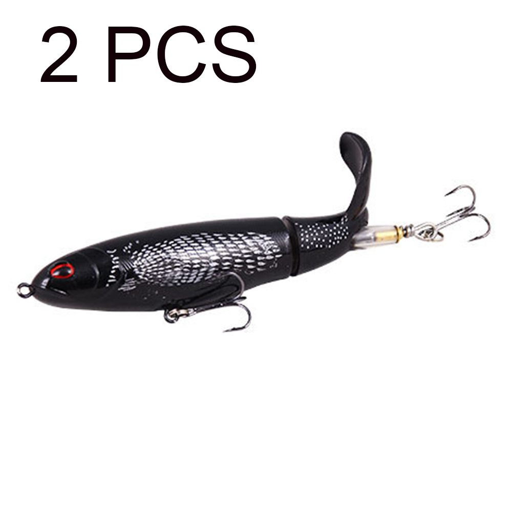 2PCS Explosive Luya Bait Propeller Tractor Fishing Bait 15g 11cm Floating Pencil Wave Climbing Water