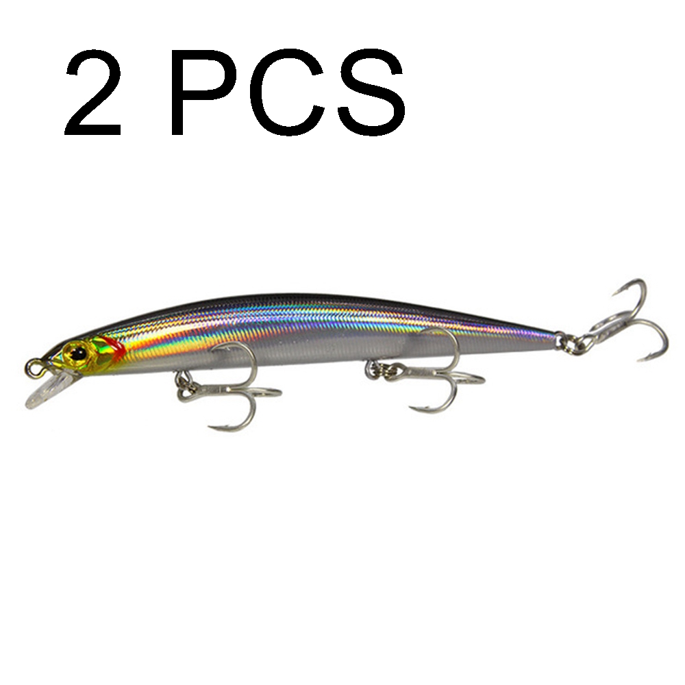 2PCS Luya bait blast Jun Mino bait with ringing beads 11.5 cm 11g blood tank hook long shot Mino