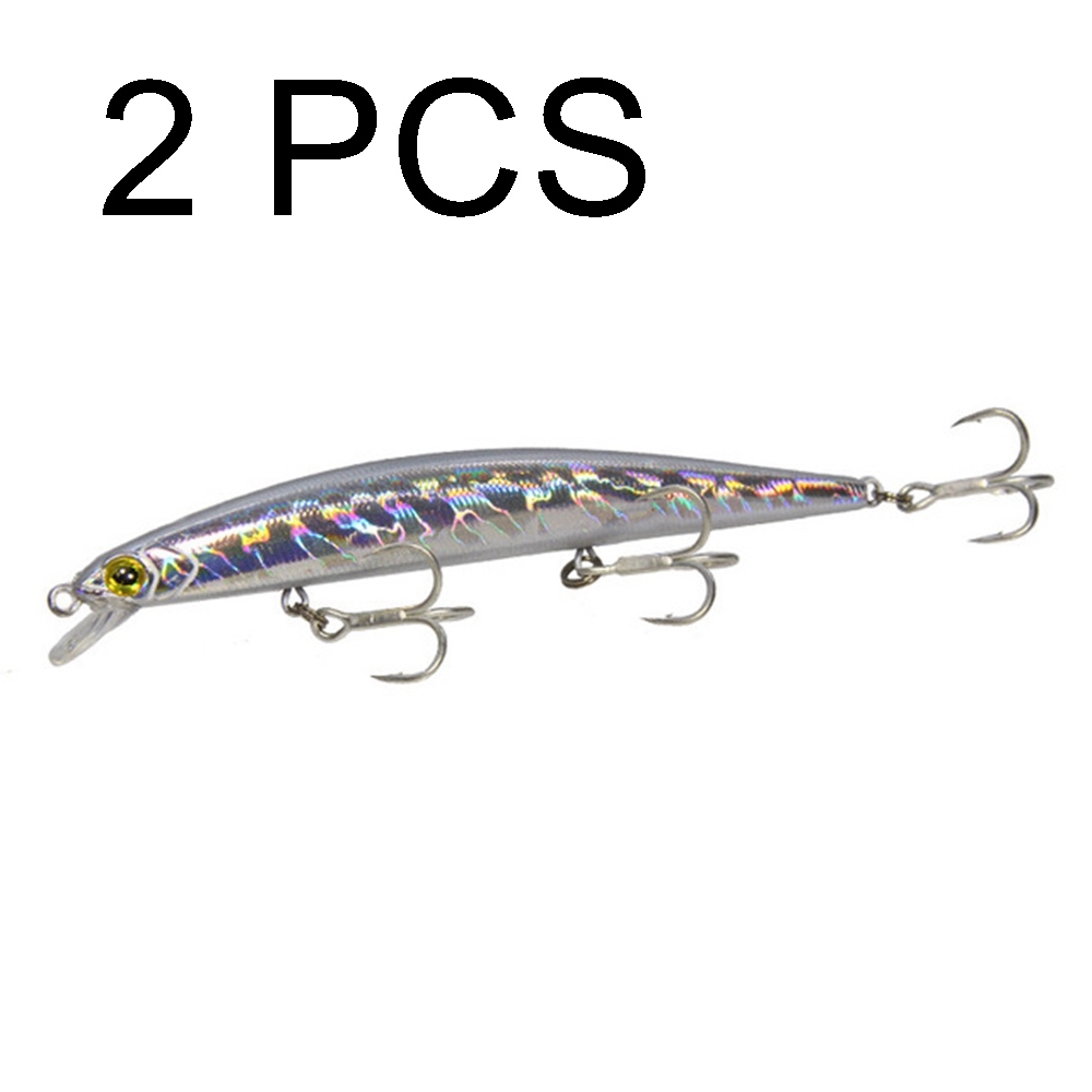 2PCS Luya bait blast Jun Mino bait with ringing beads 11.5 cm 11g blood tank hook long shot Mino