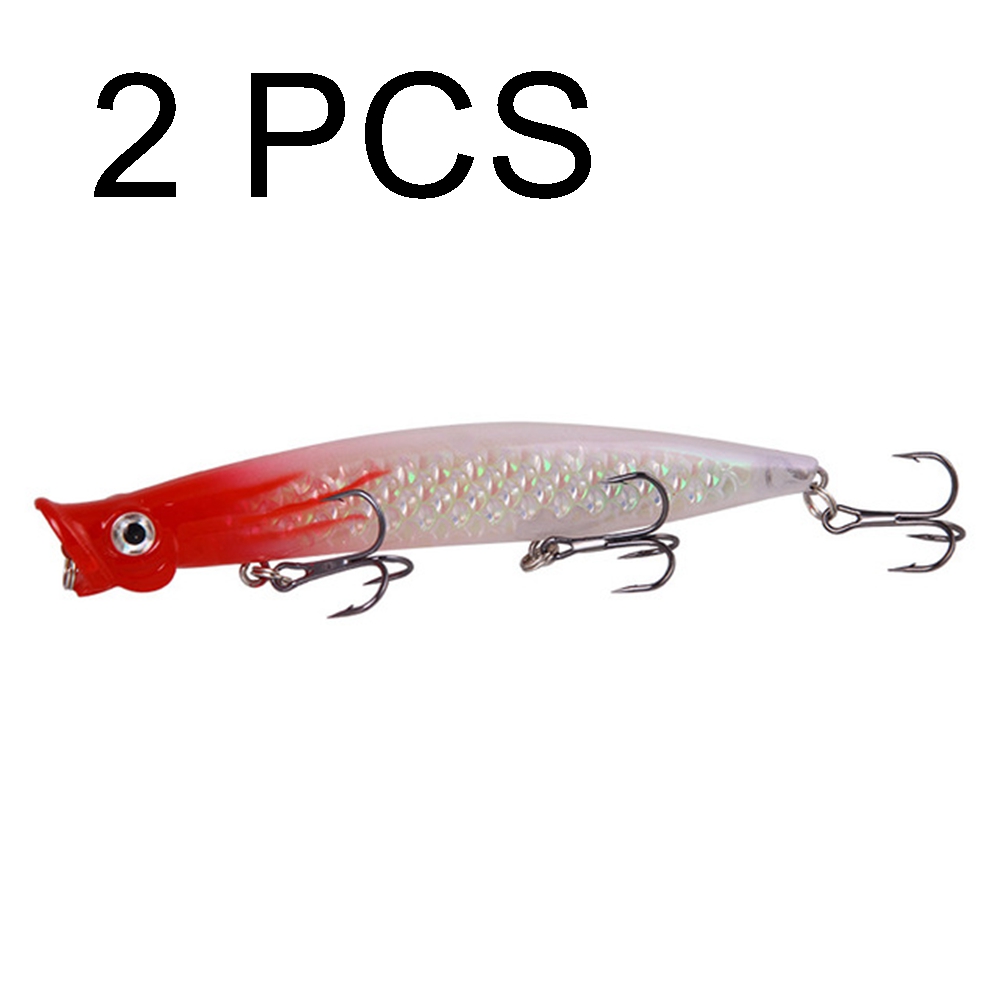 2PCS Floating bait lure fishing lure surface system wave crawling fishing lure fishing gear