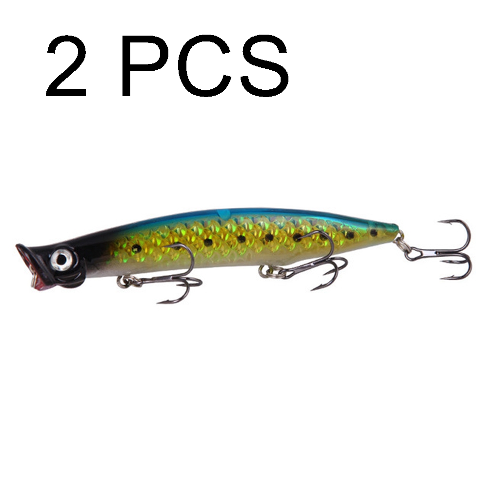 2PCS Floating bait lure fishing lure surface system wave crawling fishing lure fishing gear