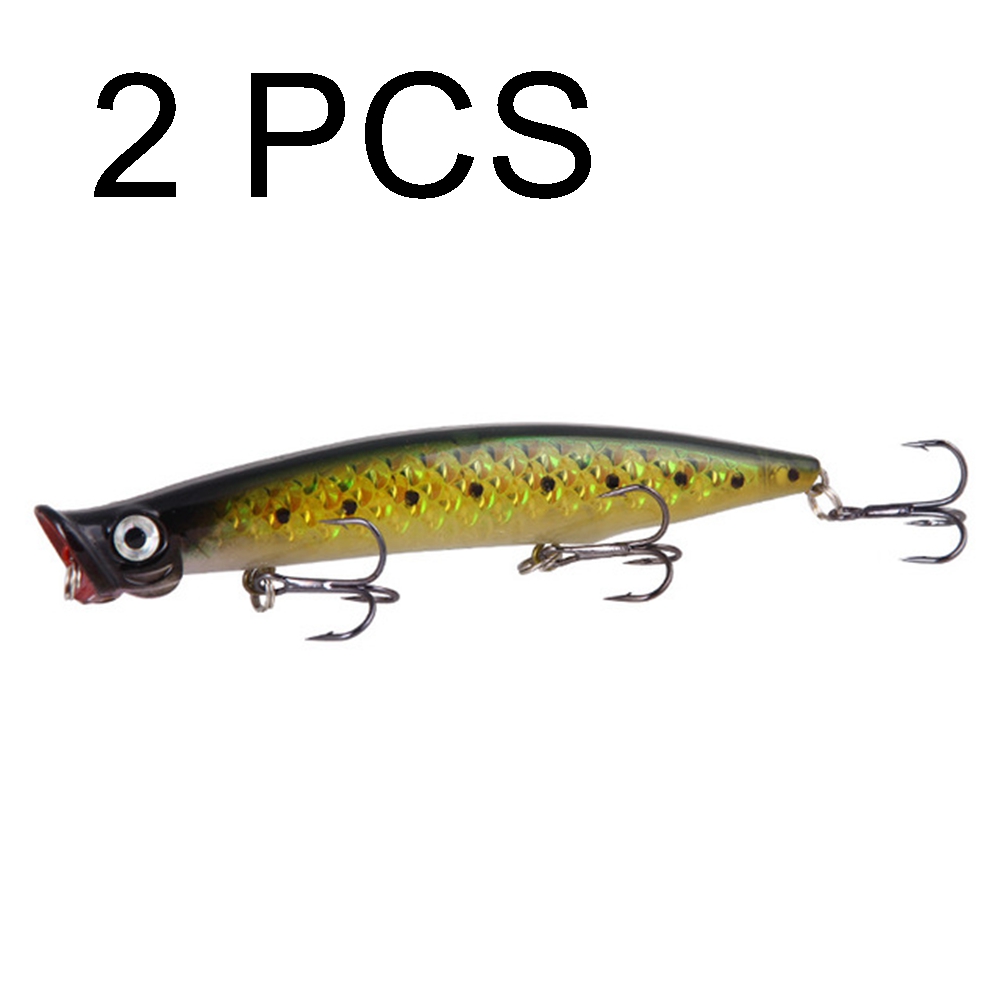 2PCS Floating bait lure fishing lure surface system wave crawling fishing lure fishing gear