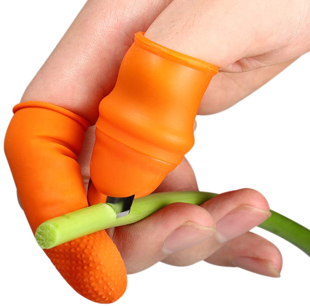 Fruit and Vegetable Picking Potted Plants Trim Silicone Thumb Knife Set Picking Portable Knife